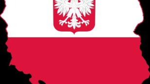 kontury i flaga Polski